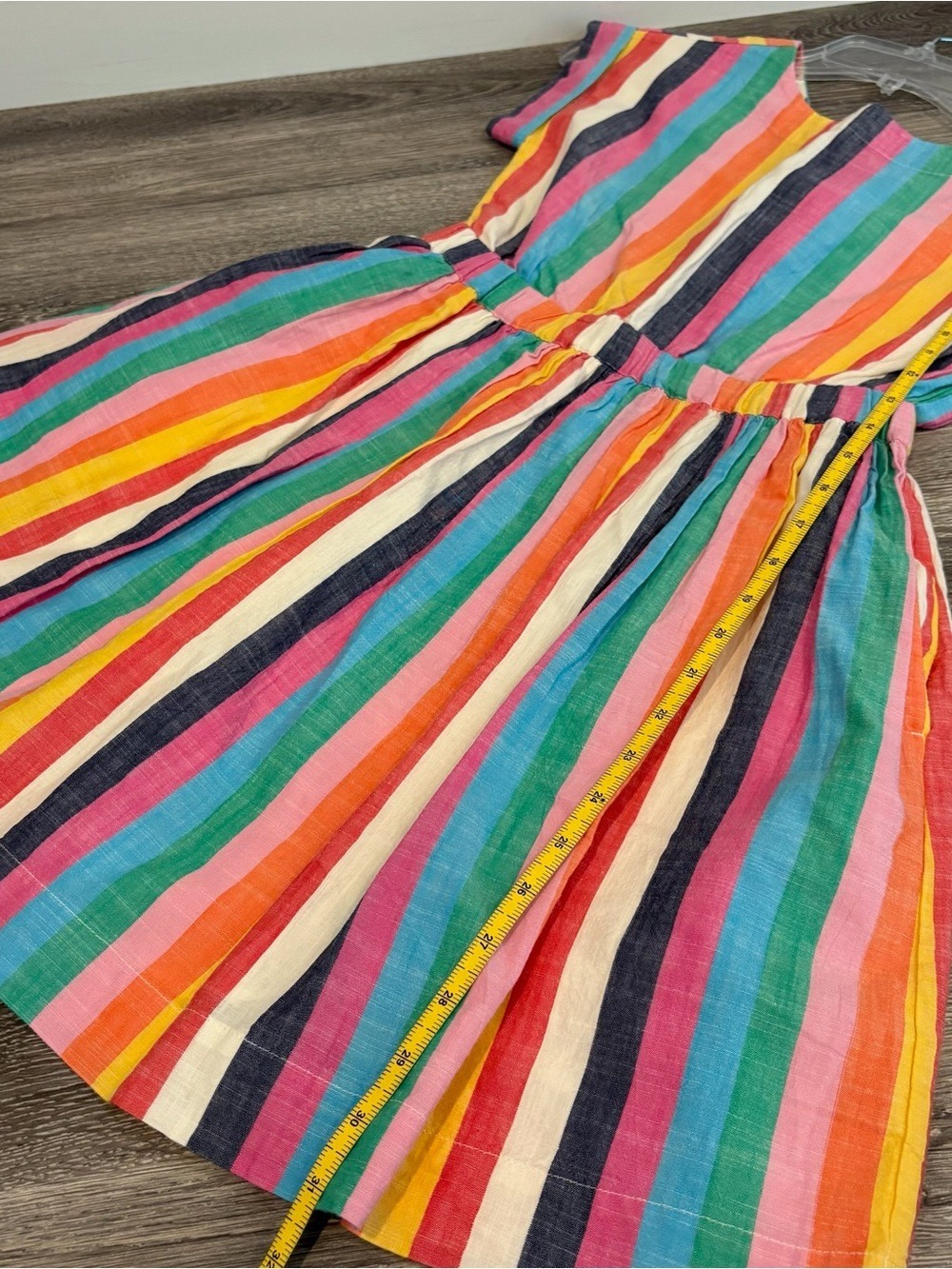 Crewcuts Bright Multi-Stripe Cotton Dress Size 10 NWT - Picture 6 of 6
